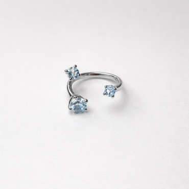 Bague « Trio Azur »