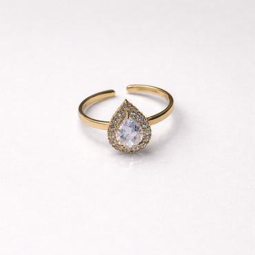 Bague « Halo Goutte »