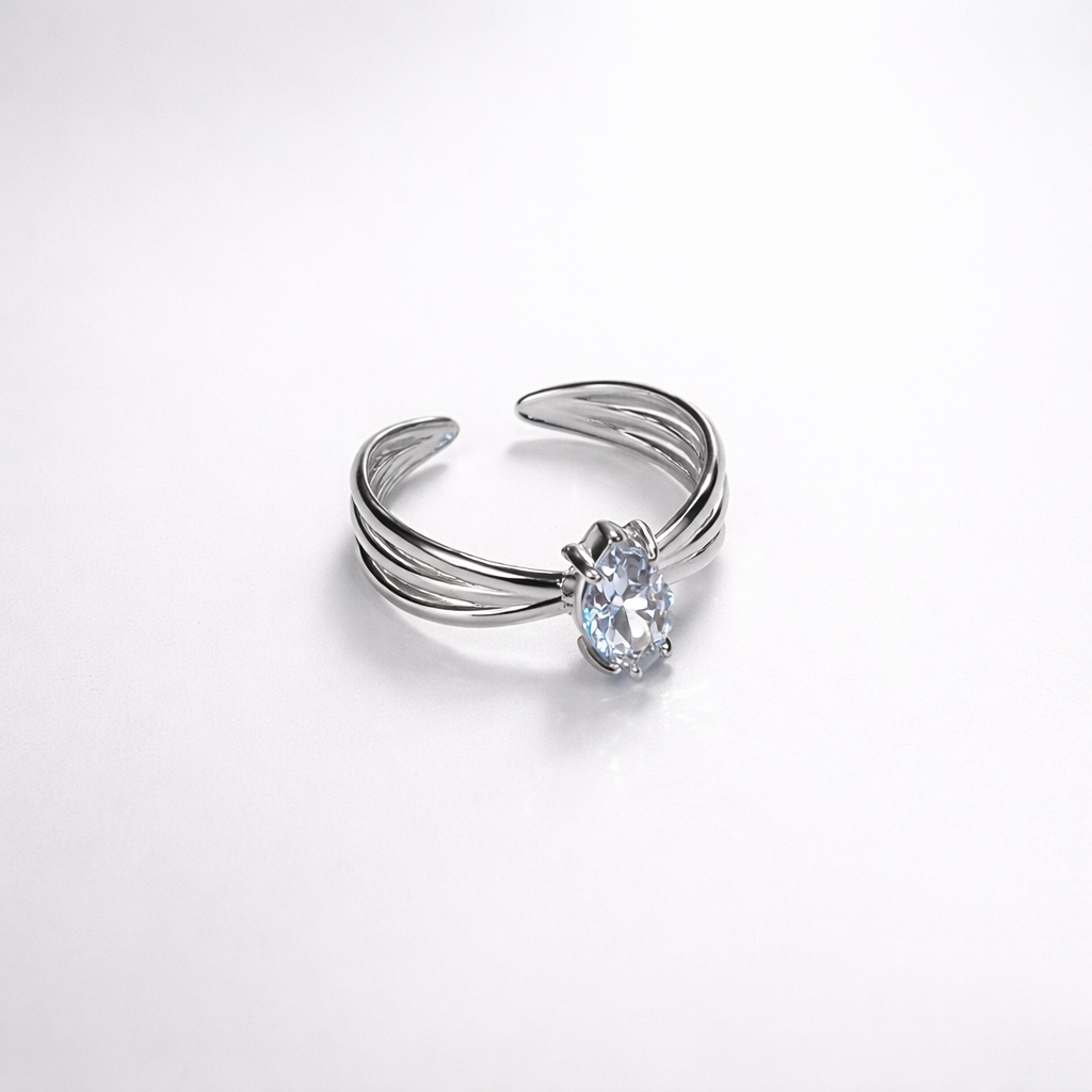 Bague « Ovale Argent »