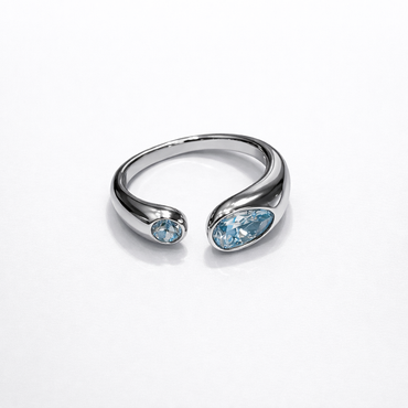 Bague « Éclipse Azur »