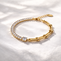 Bracelet « Dualité Chromée »