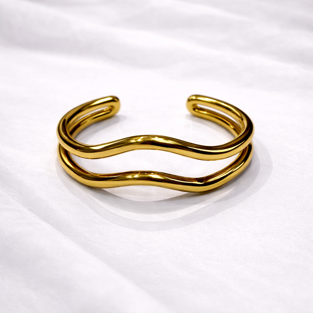 Jonc « Double Vague »