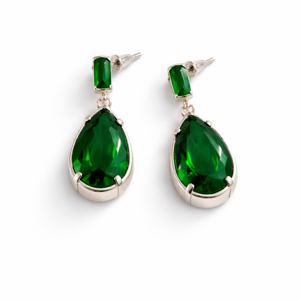 Boucles d’oreilles « Émeraude Royale »